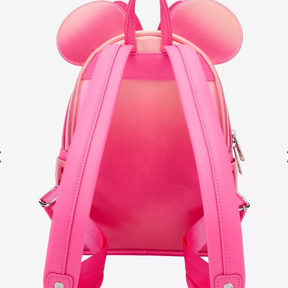 Loungegly Disney Minnie Mouse Pink Confetti mini Backpack Hard Tag New! - Picture 4 of 13